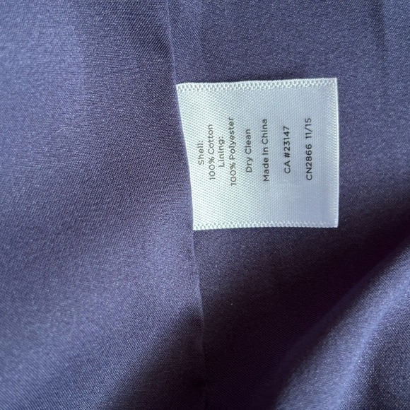 Talbots Strapless Sheath Dress in White and Blue - Picture 10 of 15